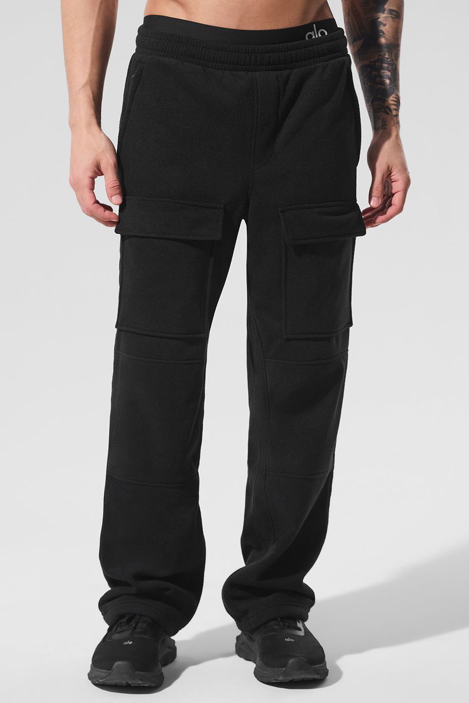 Polar Fleece Ridge Cargo Pants - Black — photo 1