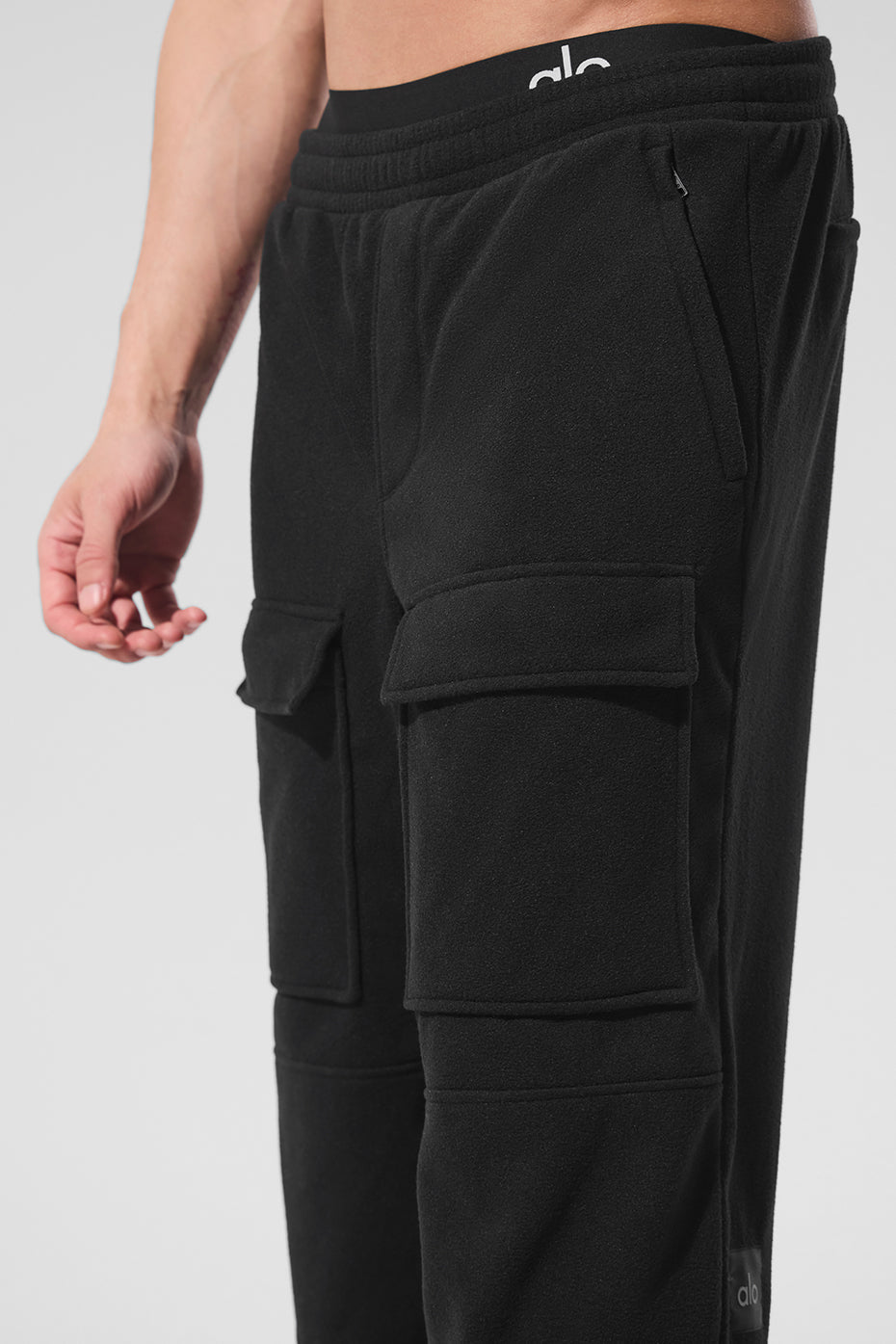 Polar Fleece Ridge Cargo Pants - Black — photo 5
