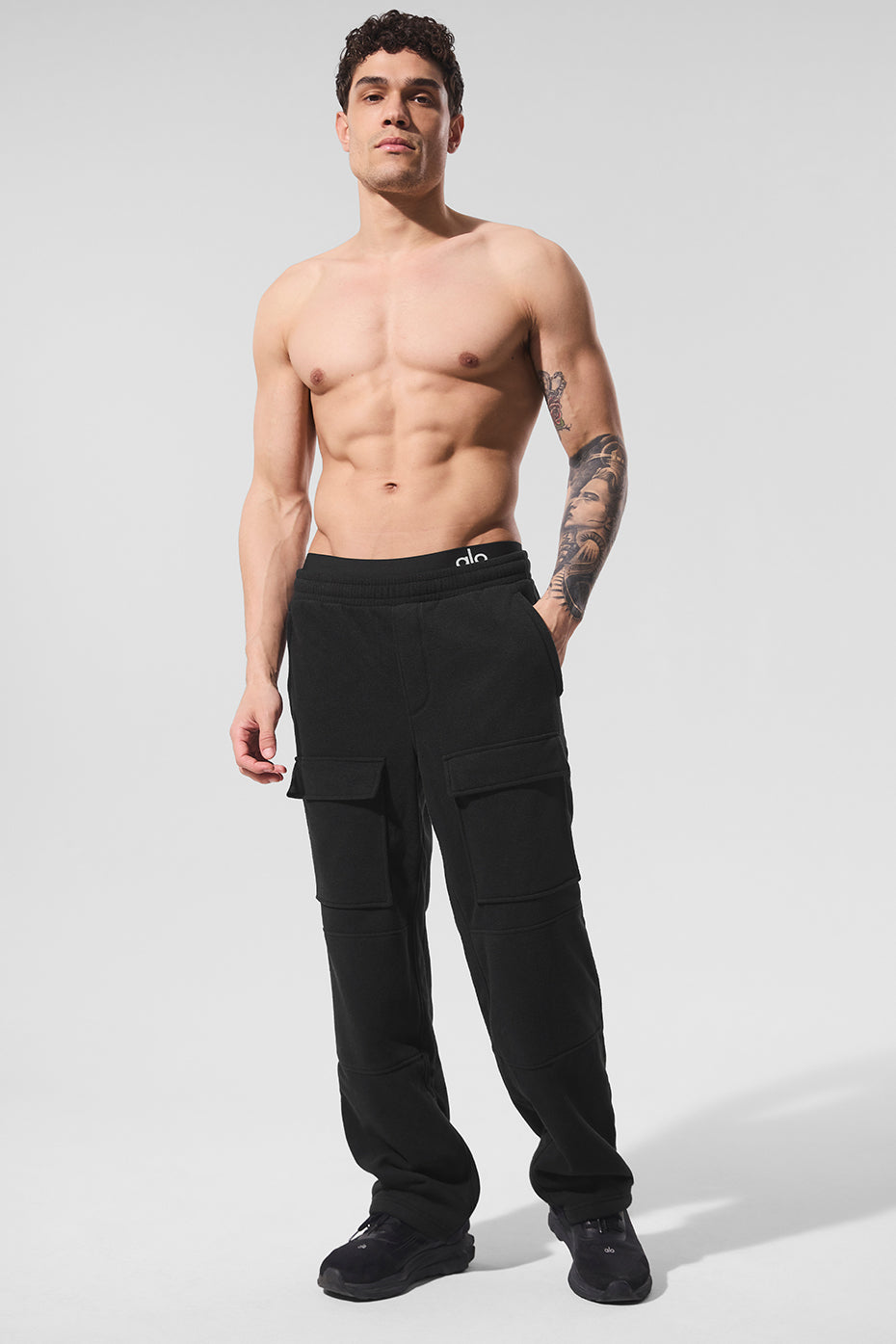 Polar Fleece Ridge Cargo Pants - Black — photo 4