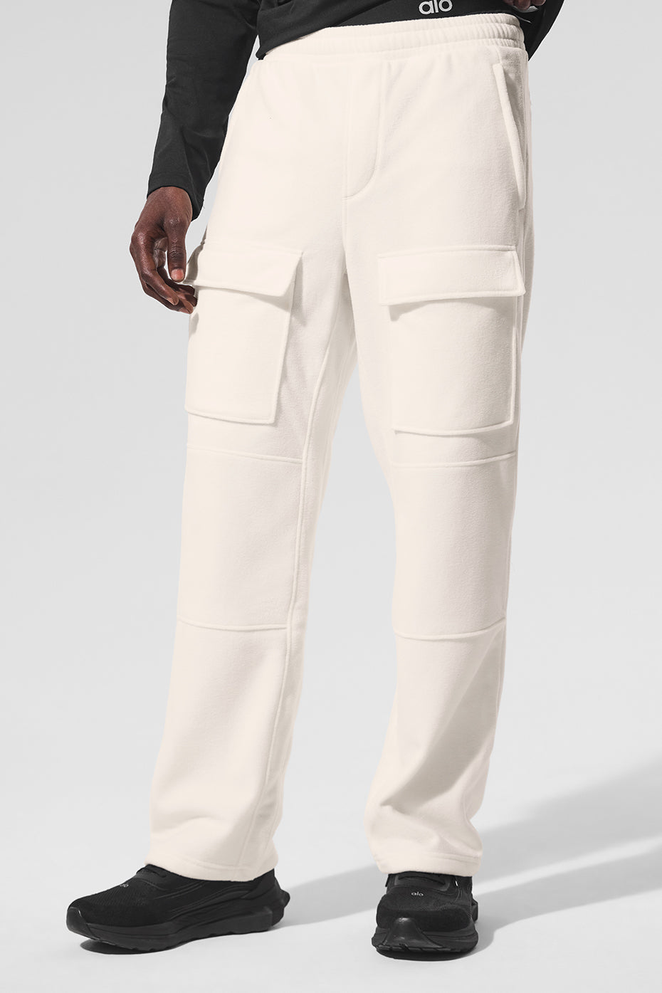 Polar Fleece Ridge Cargo Pants - Ivory — photo 4