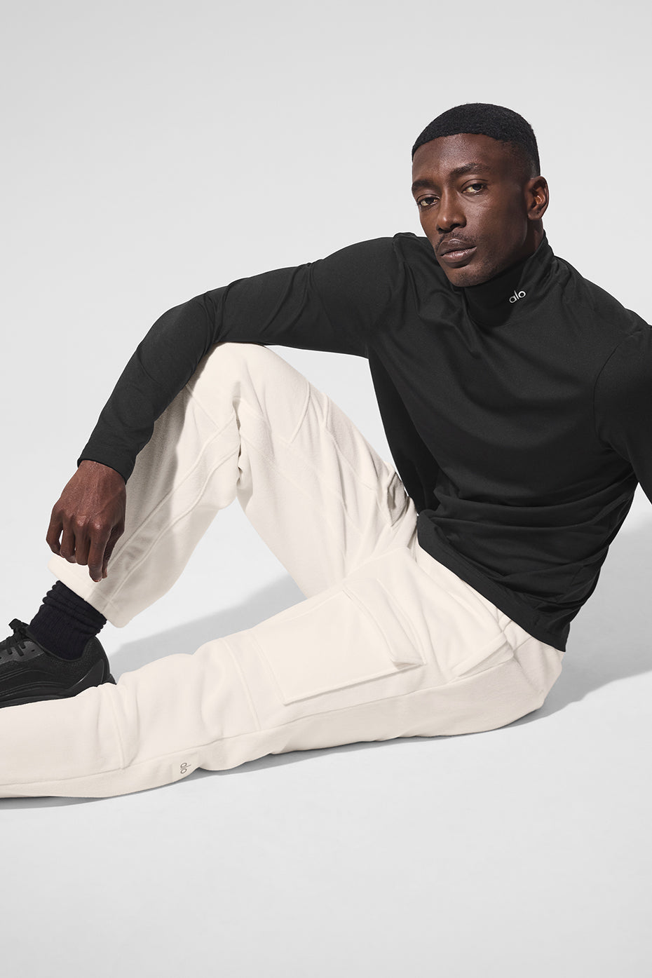Polar Fleece Ridge Cargo Pants - Ivory — photo 5