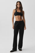 Scholar Straight Leg Sweatpant - Black — photo 1
