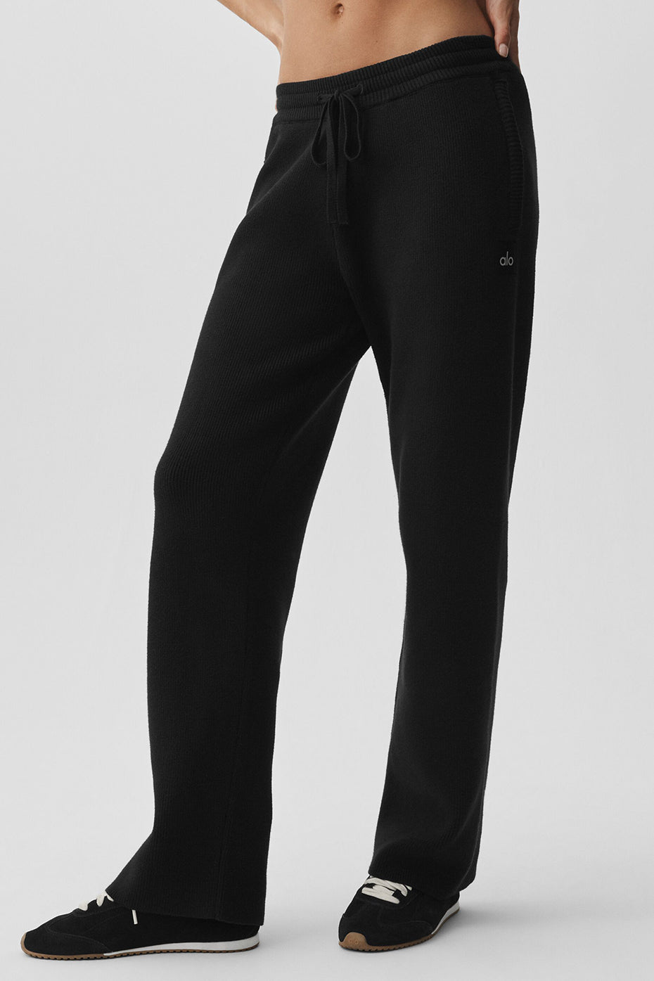 Scholar Straight Leg Sweatpant - Black — photo 5