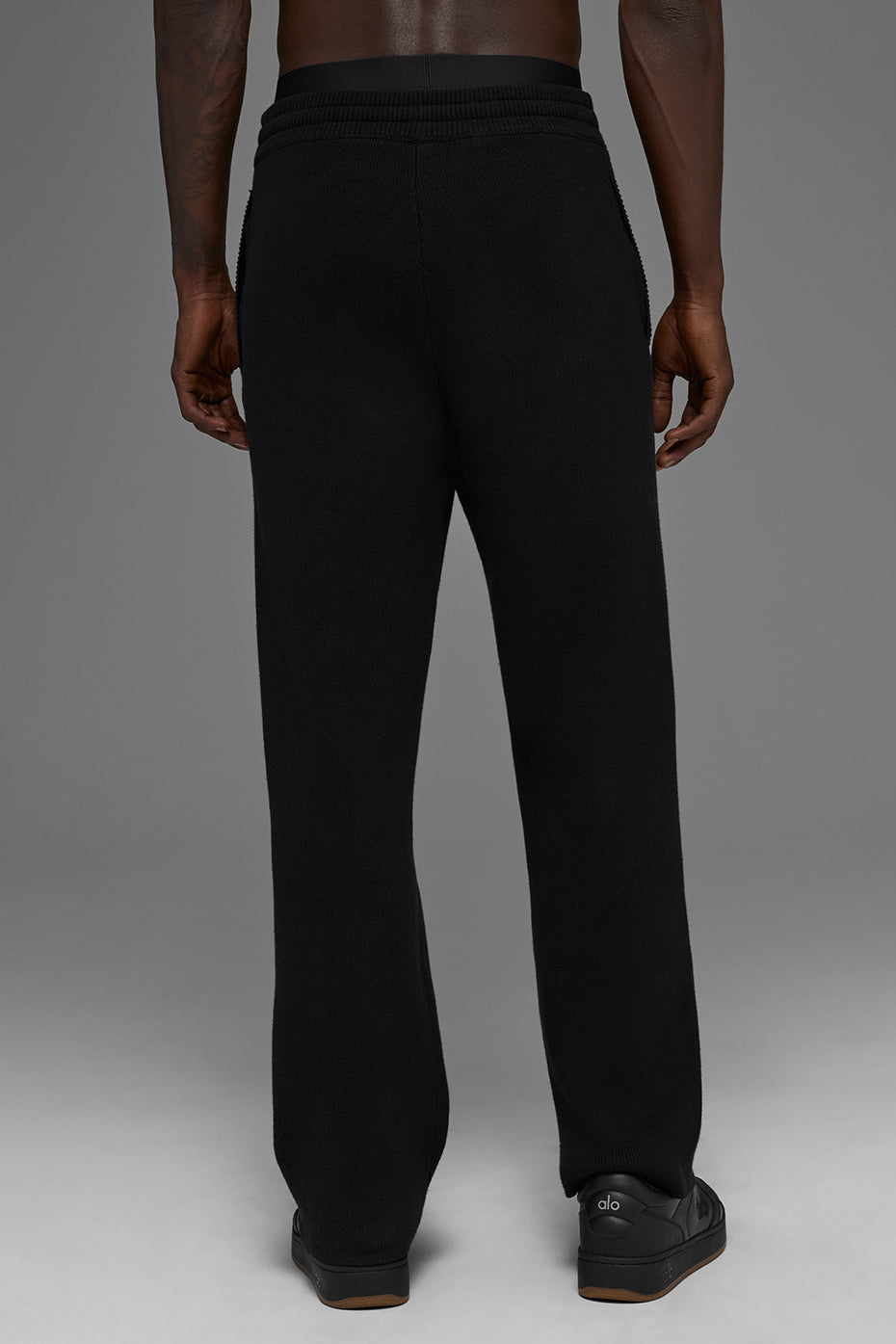 Scholar Straight Leg Sweatpant - Black — photo 3