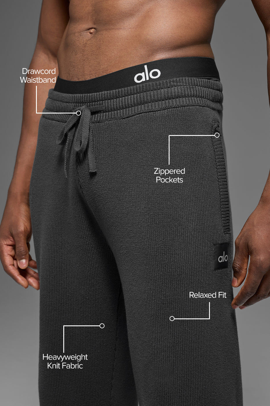 Scholar Straight Leg Sweatpant - Anthracite — photo 2