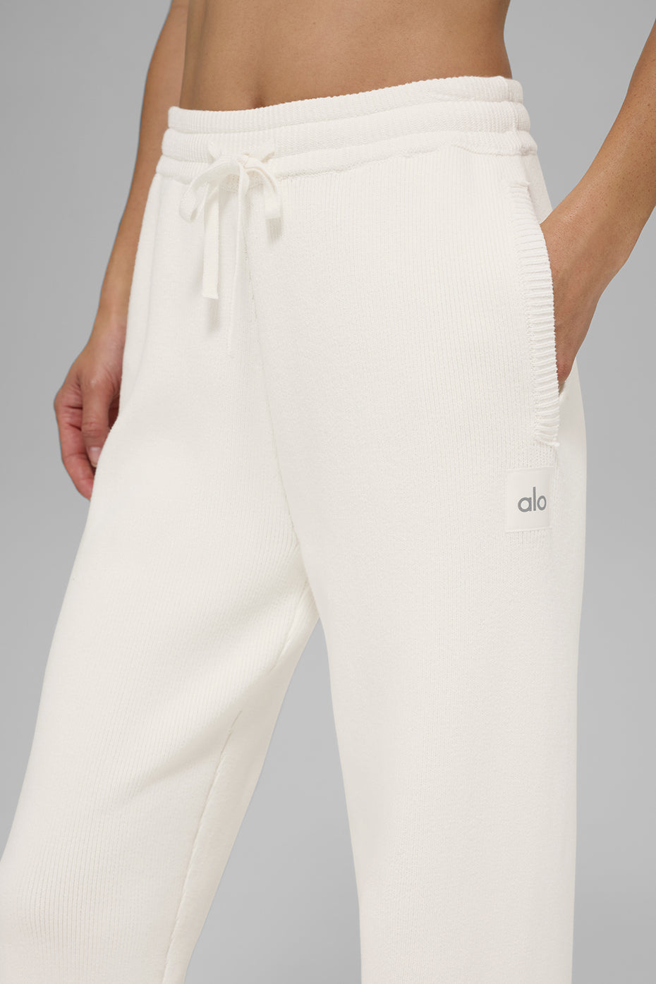 Scholar Straight Leg Sweatpant - Ivory — photo 3