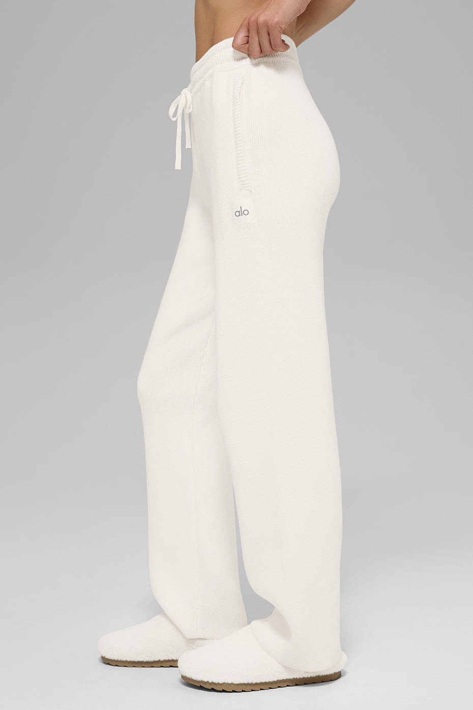Scholar Straight Leg Sweatpant - Ivory — photo 4