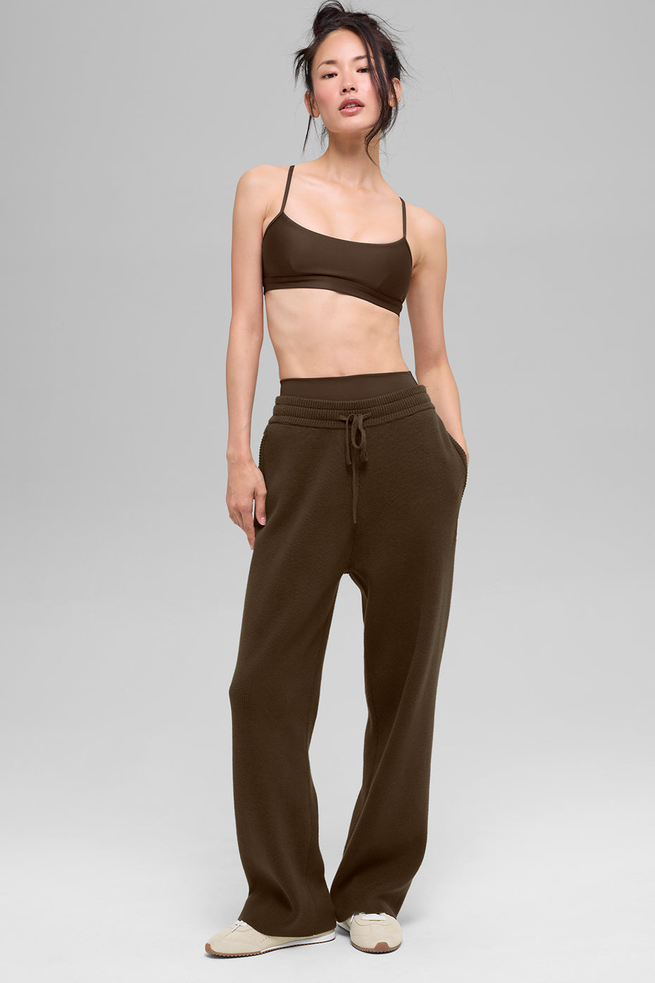Scholar Straight Leg Sweatpant - Espresso — photo 4