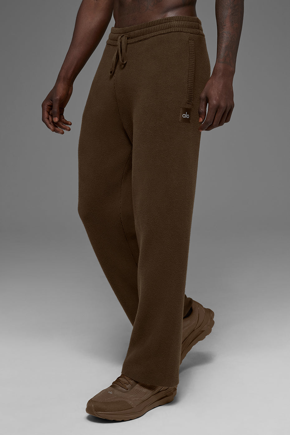 Scholar Straight Leg Sweatpant - Espresso — photo 4
