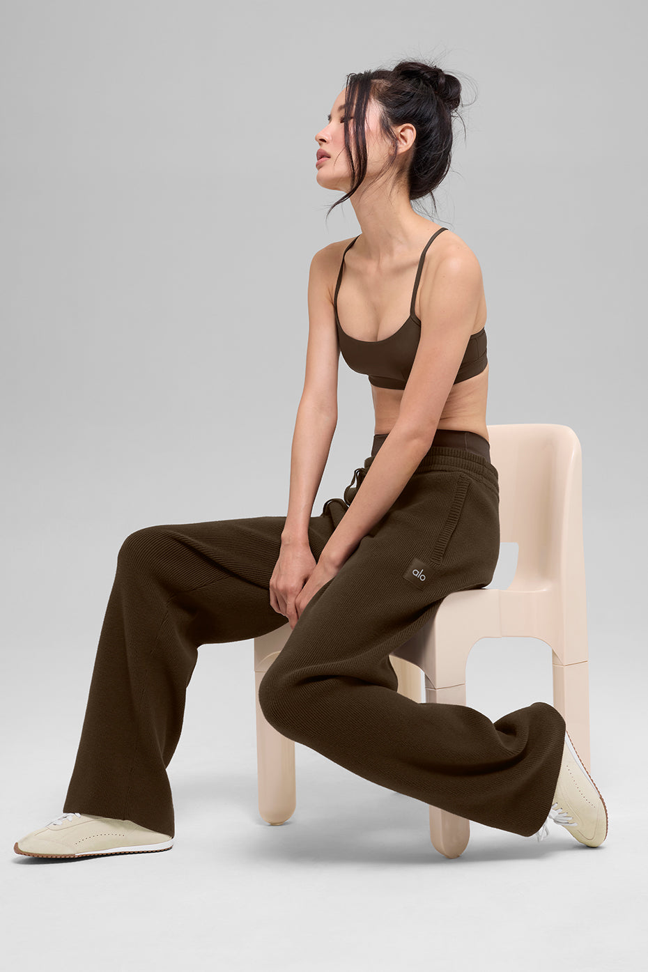 Scholar Straight Leg Sweatpant - Espresso — photo 5