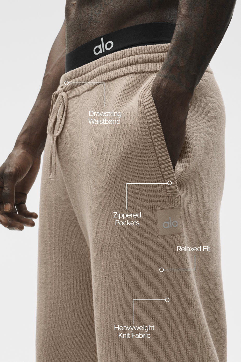 Scholar Straight Leg Sweatpant - Gravel — photo 2