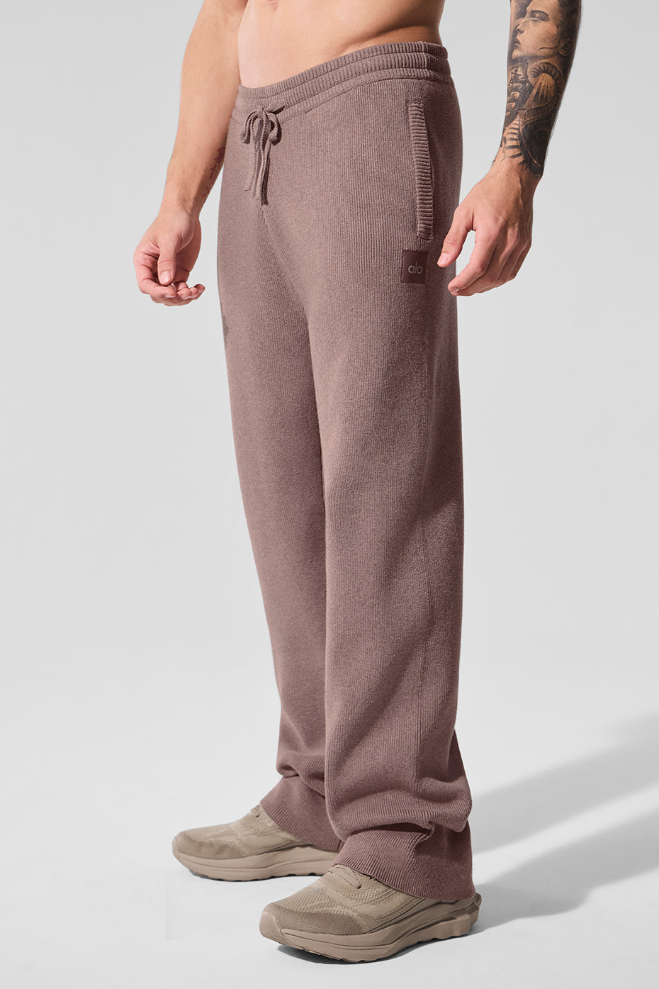 Scholar Straight Leg Sweatpant - Mushroom Heather — photo 3
