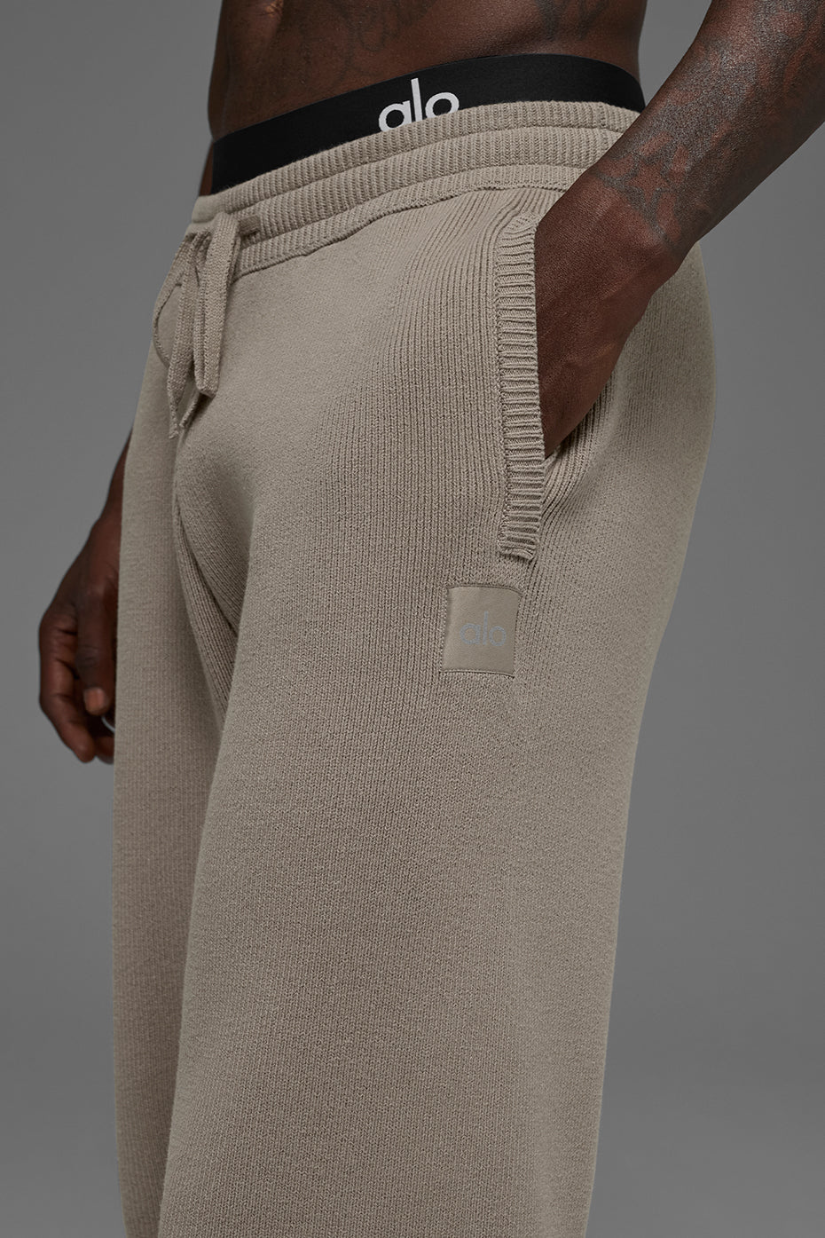 Scholar Straight Leg Sweatpant - Light Cocoa — photo 2
