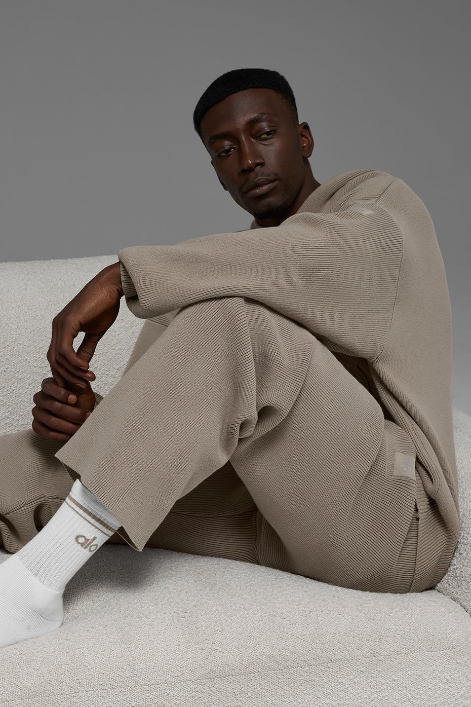 Scholar Straight Leg Sweatpant - Light Cocoa — photo 6