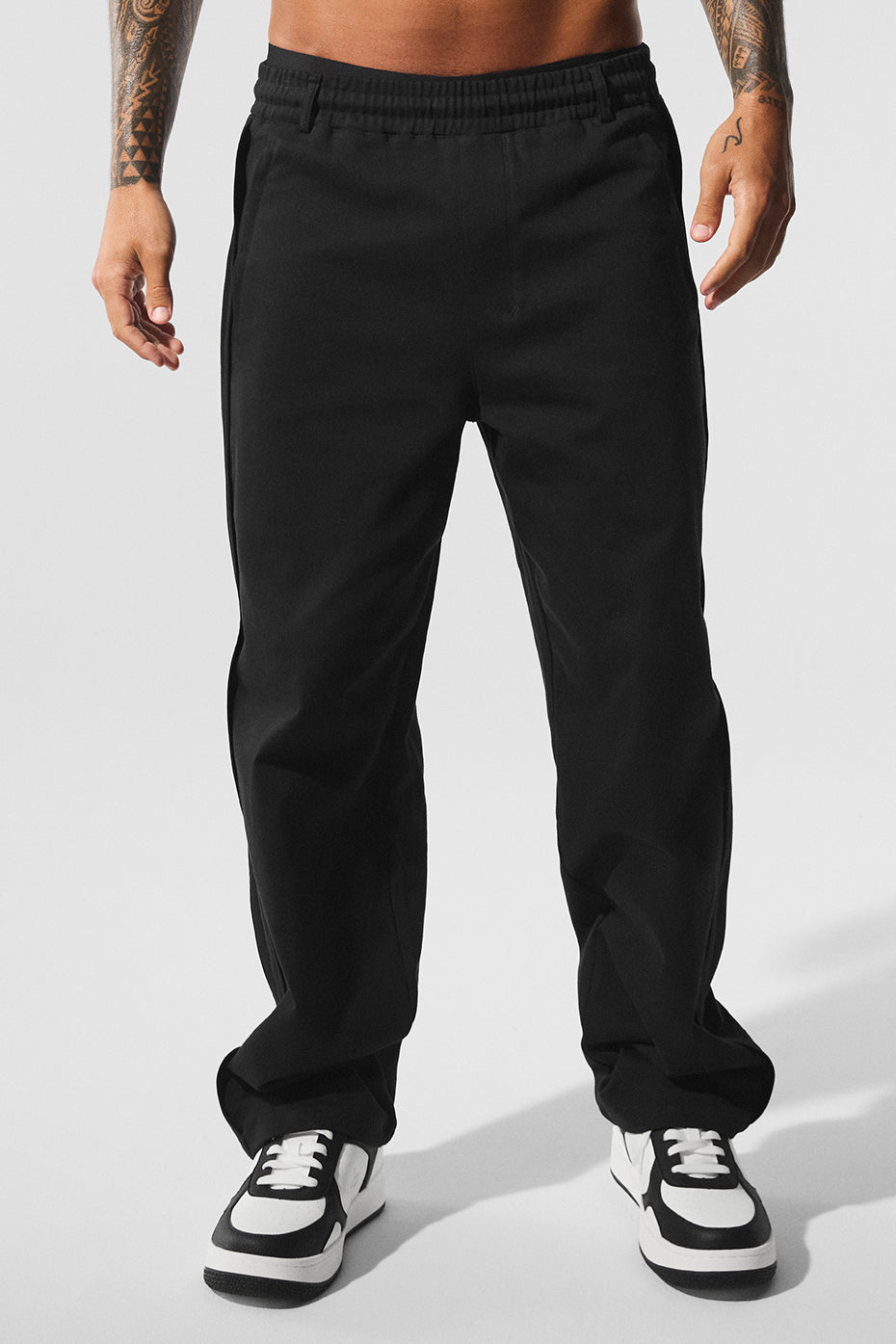 Edition Sueded Straight Leg Pant - Black — photo 1