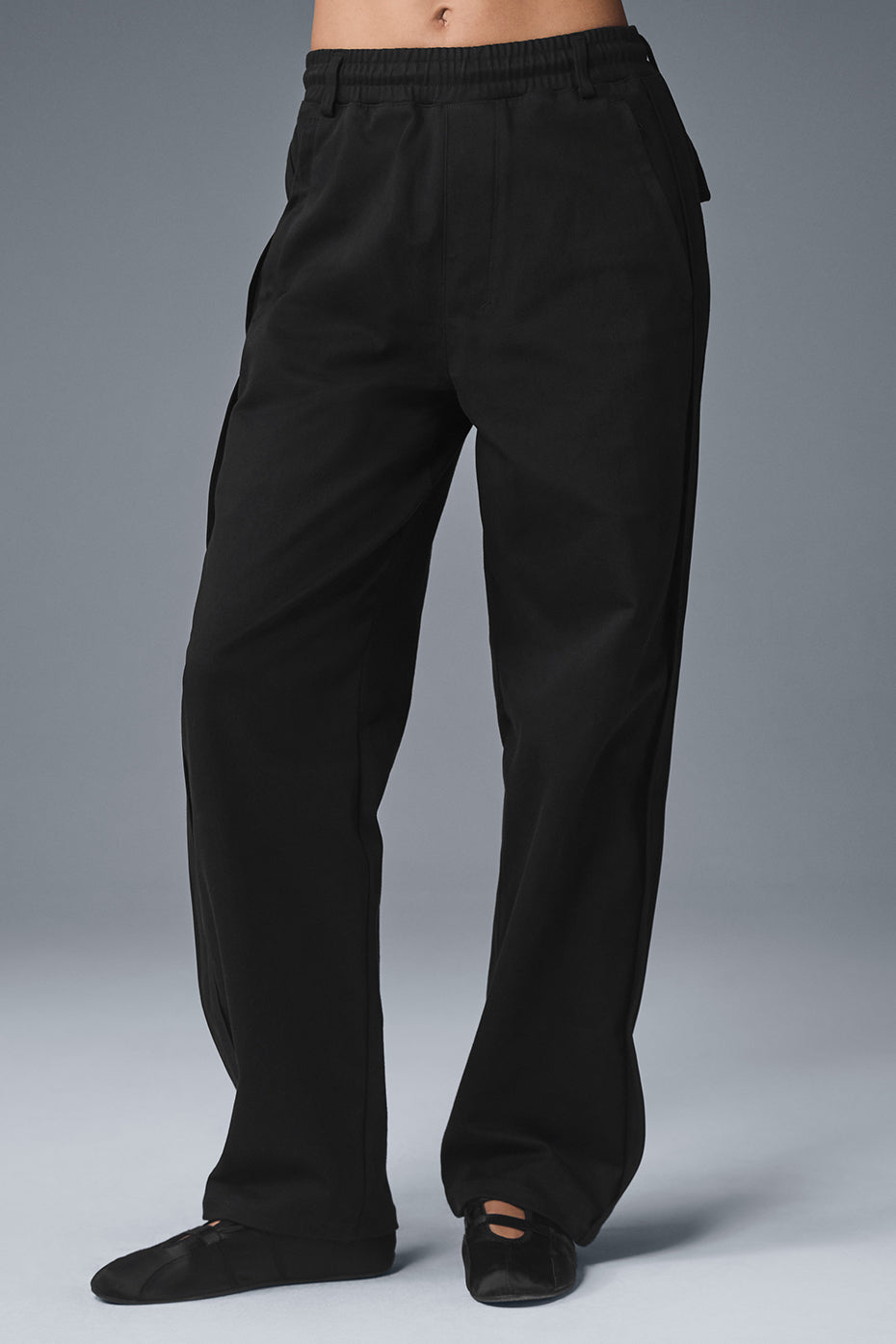 Edition Sueded Straight Leg Pant - Black — photo 1