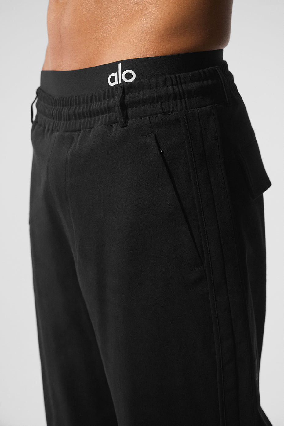Edition Sueded Straight Leg Pant - Black — photo 3