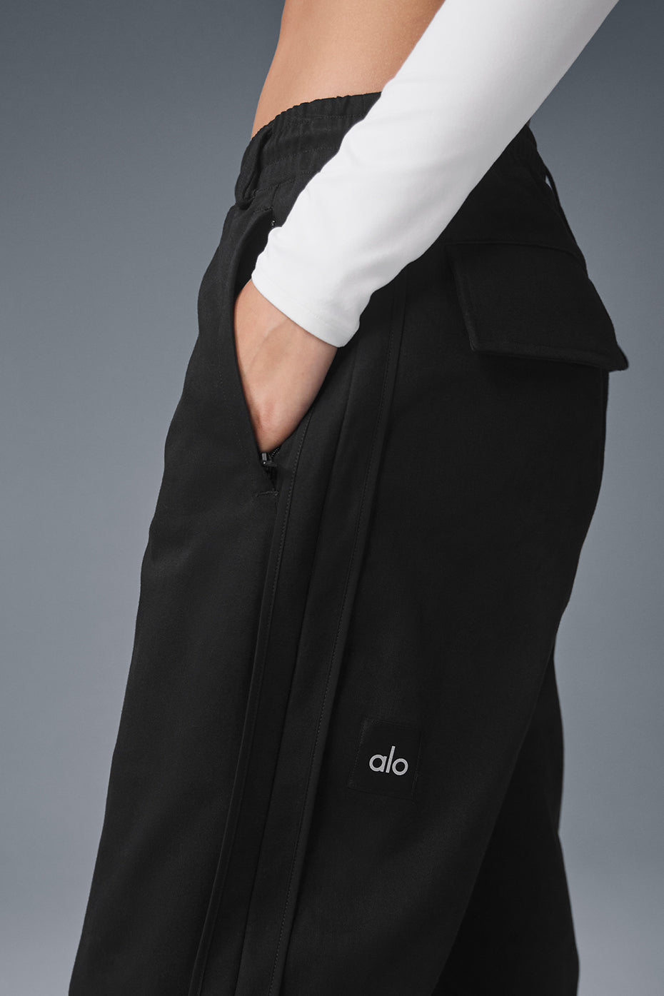 Edition Sueded Straight Leg Pant - Black — photo 4