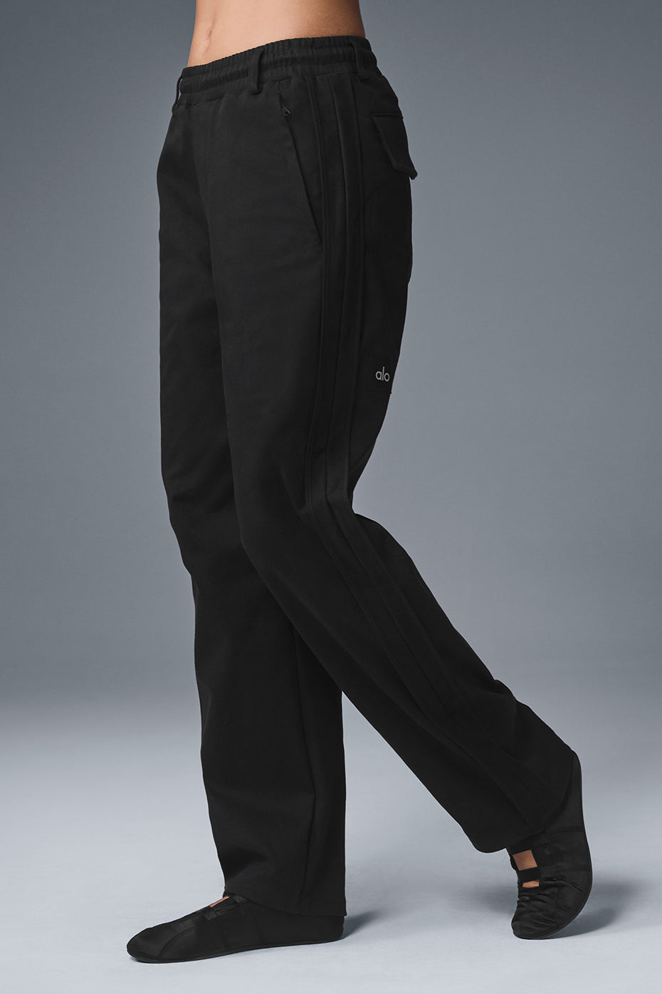 Edition Sueded Straight Leg Pant - Black — photo 3