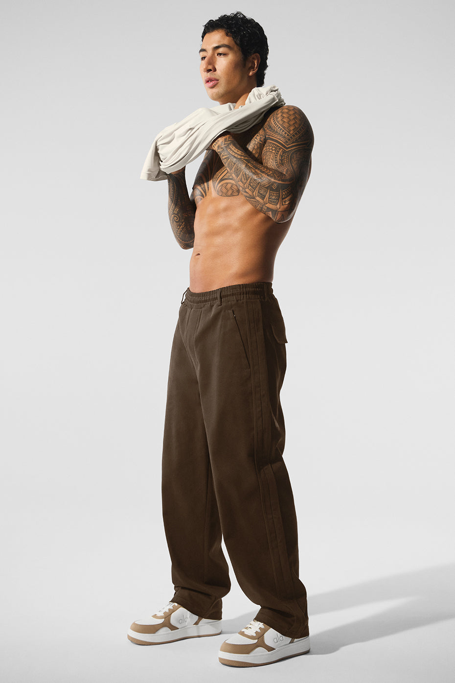 Edition Sueded Straight Leg Pant - Espresso — photo 4