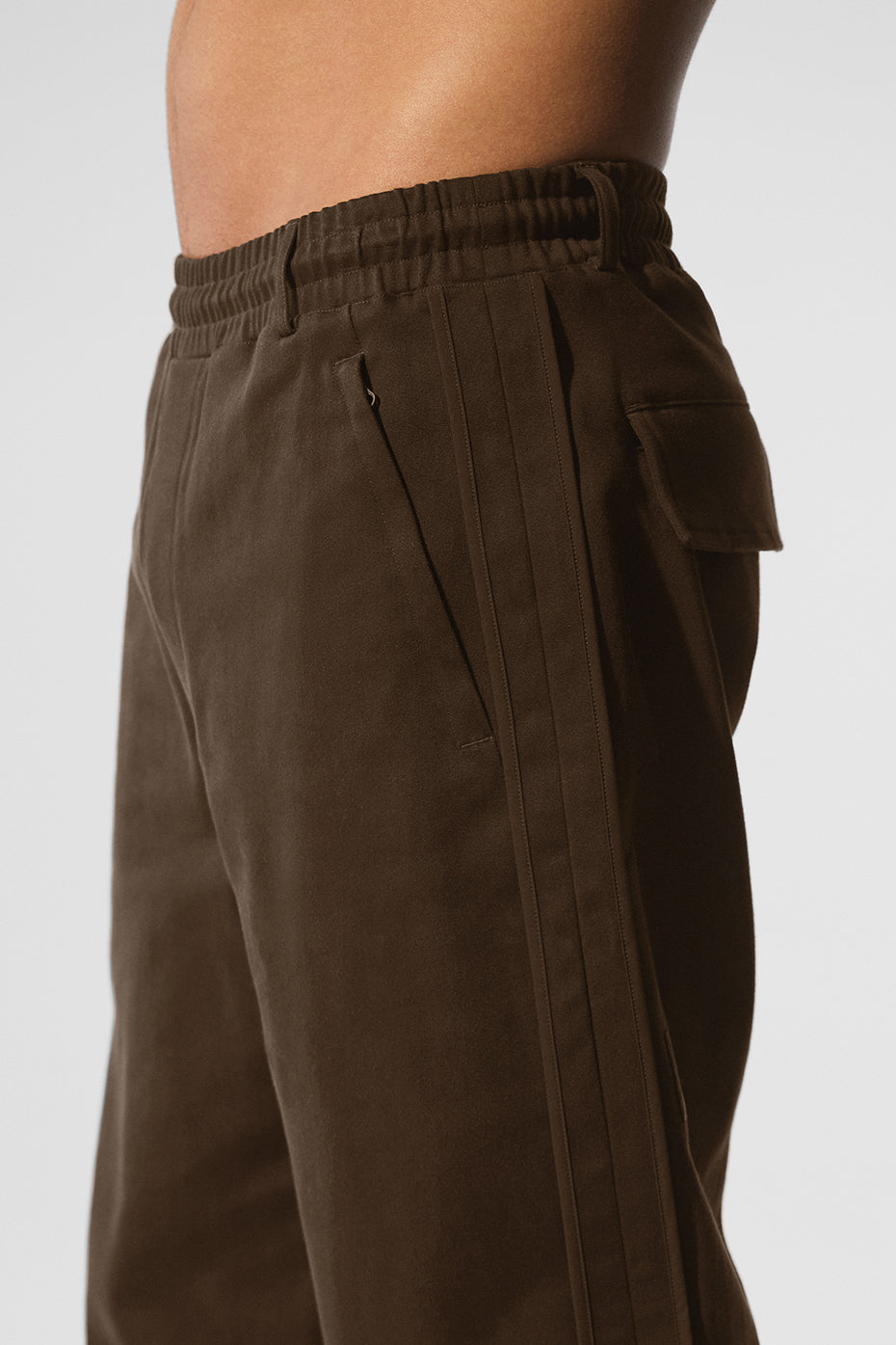 Edition Sueded Straight Leg Pant - Espresso — photo 3