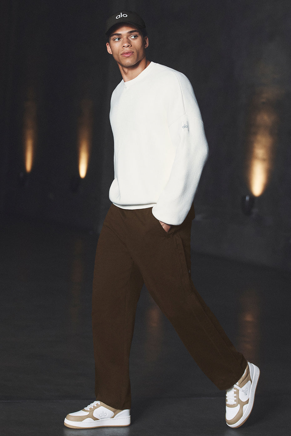 Edition Sueded Straight Leg Pant - Espresso — photo 5