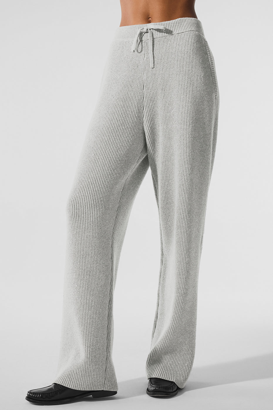Domain Rib Knit Sweatpant - Athletic Heather Grey — photo 1