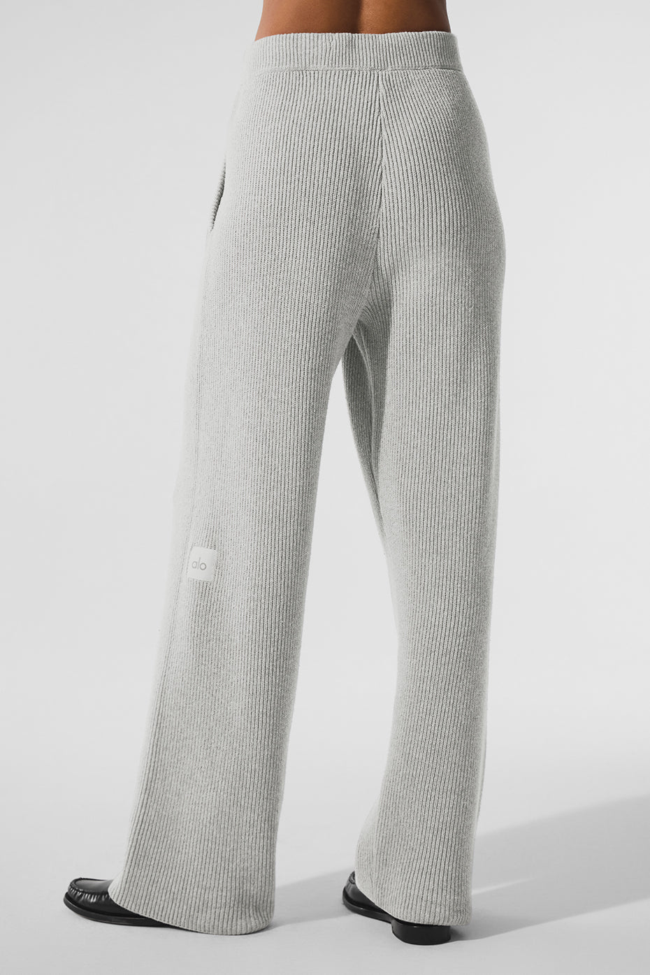 Domain Rib Knit Sweatpant - Athletic Heather Grey — photo 3