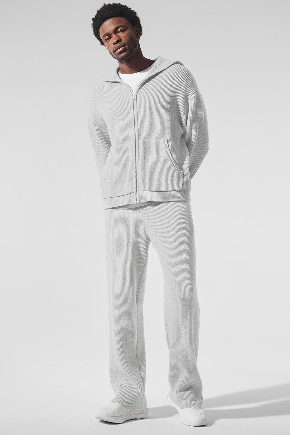 Domain Rib Knit Sweatpant - Athletic Heather Grey — photo 5