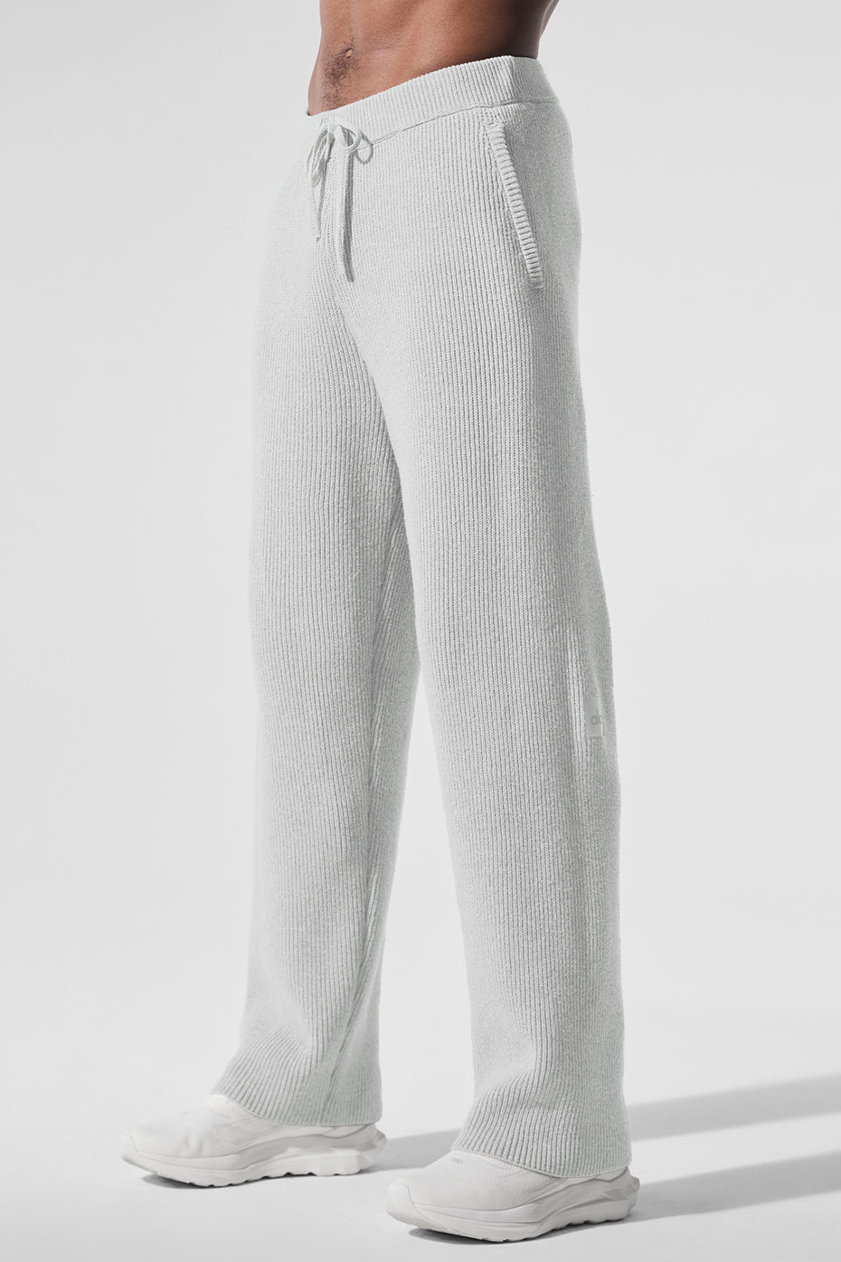 Domain Rib Knit Sweatpant - Athletic Heather Grey — photo 4