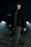 Domain Rib Knit Sweatpant - Green Olive — photo 1