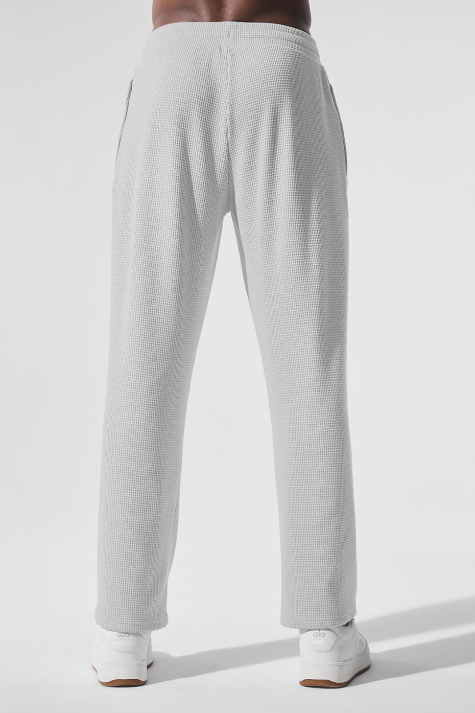 Elevate Waffle Straight Leg Pant - Athletic Heather Grey — photo 3