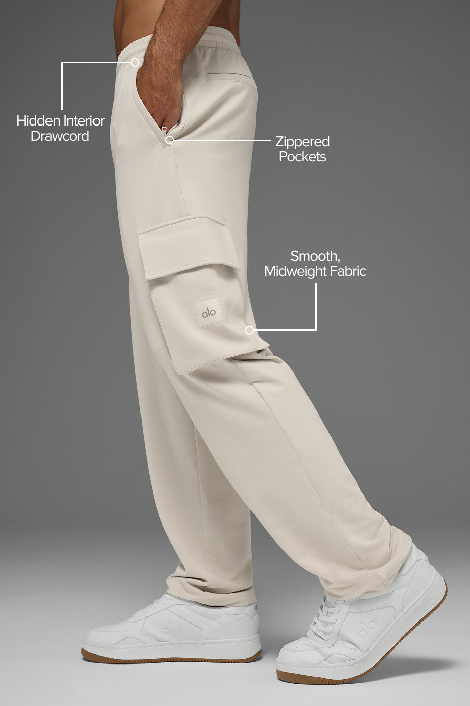 Double Take Cargo Pant - Bone — photo 2