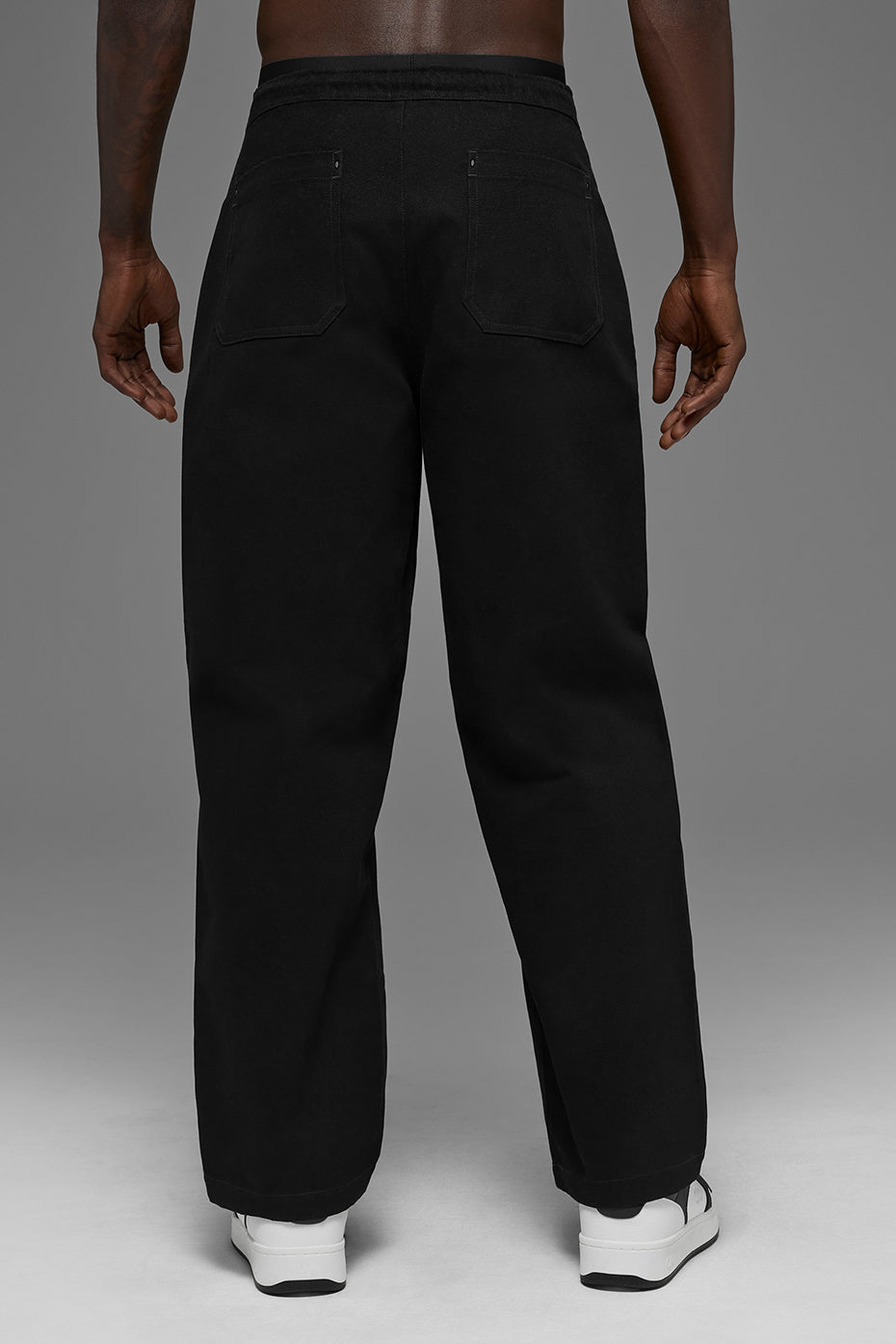 Cotton Canvas Carpenter Pant - Black — photo 3