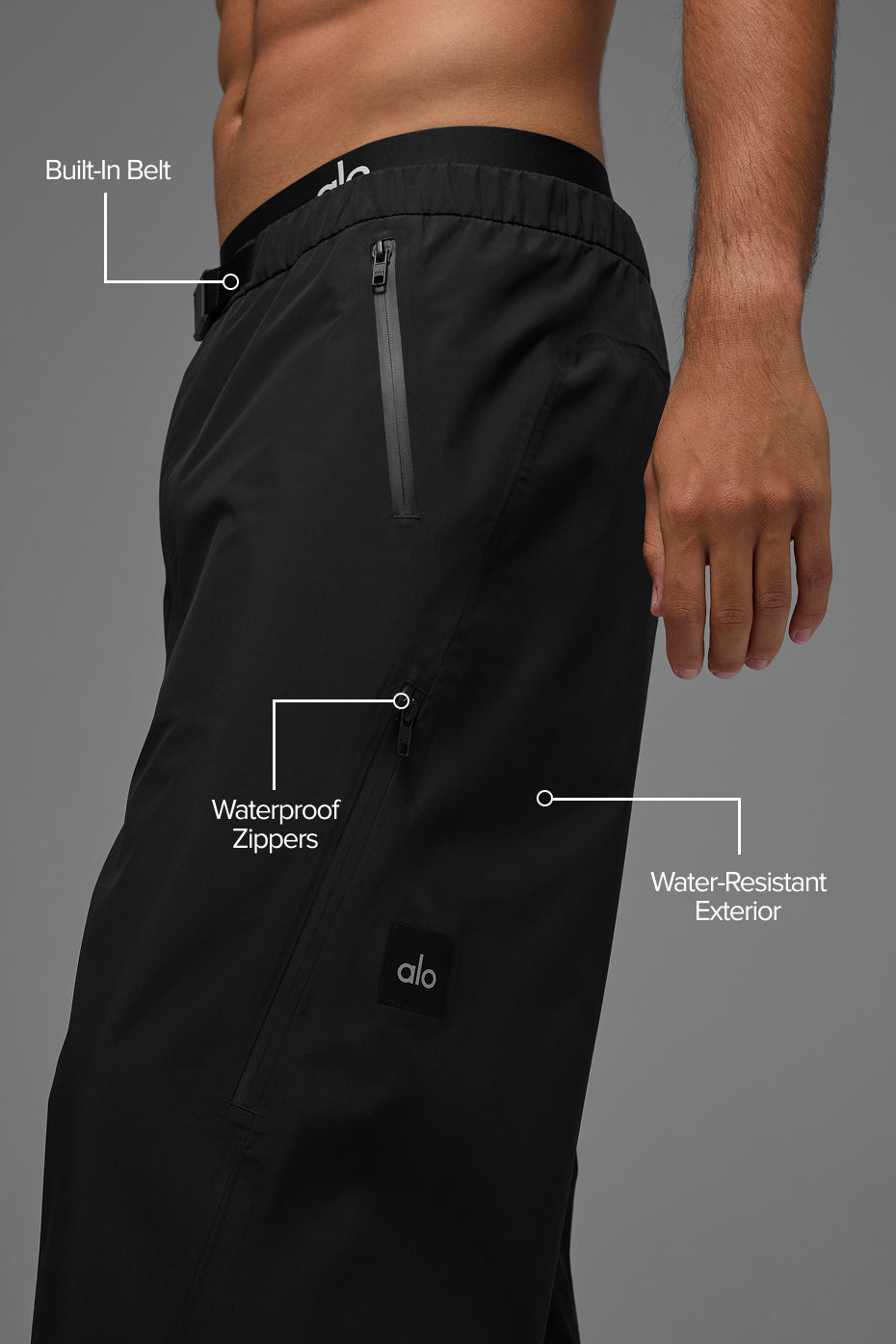 Alpha Shell Pant - Black — photo 2