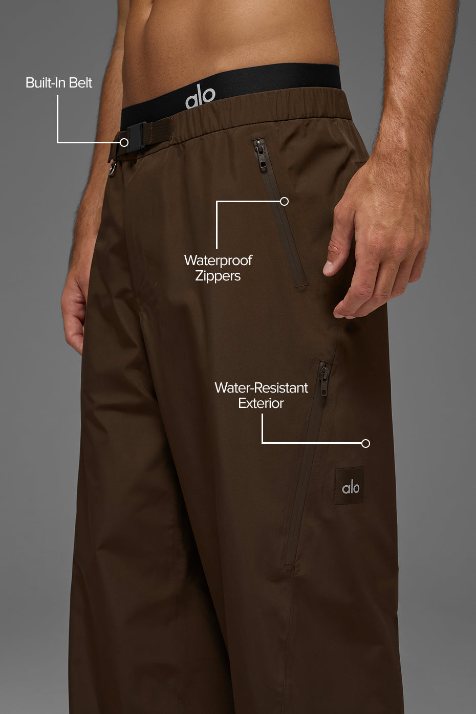 Alpha Shell Pant - Espresso — photo 2