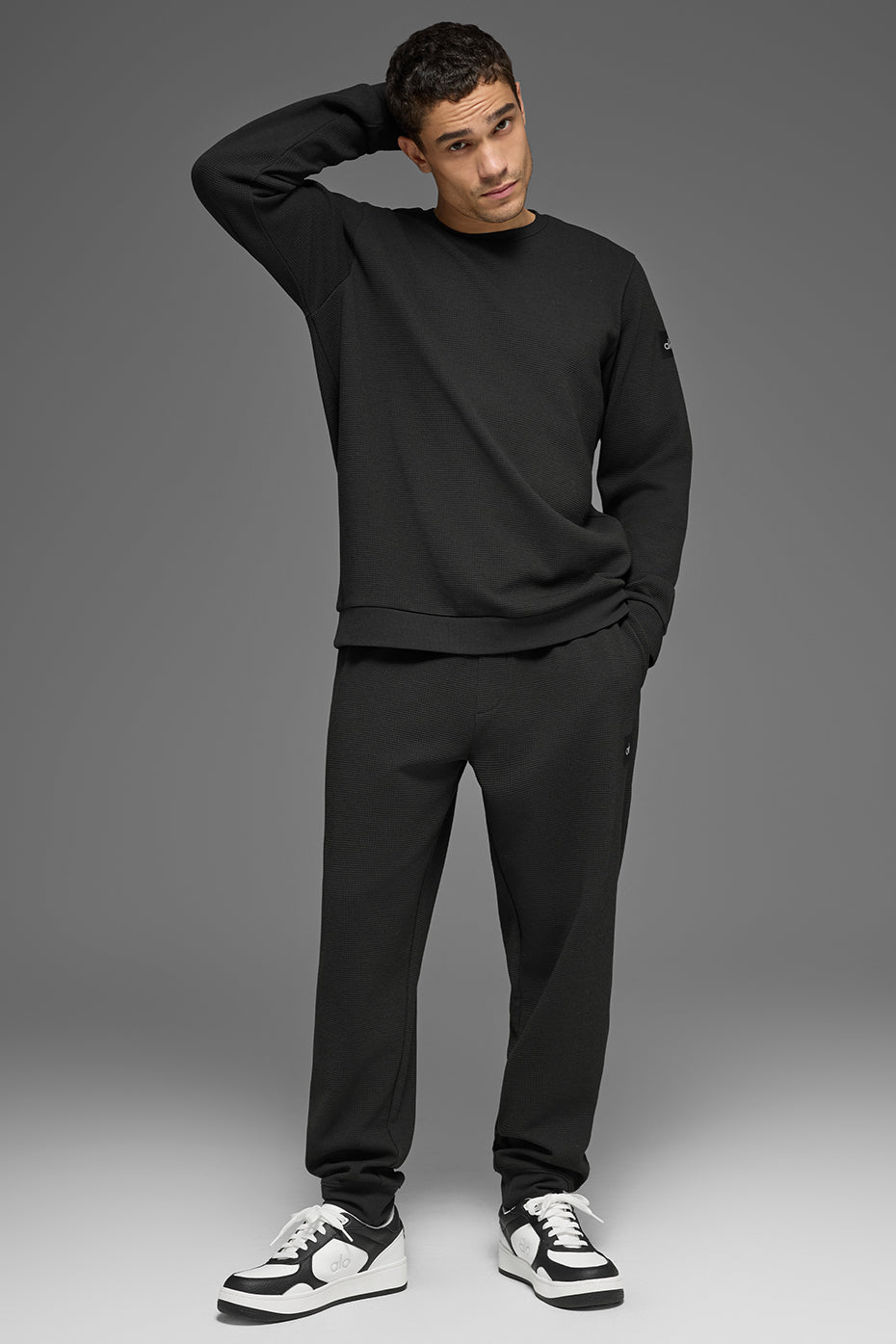 Waffle Lounge Jogger - Black — photo 4