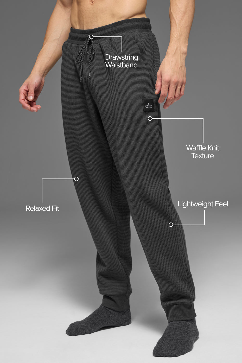 Waffle Lounge Jogger - Anthracite — photo 2
