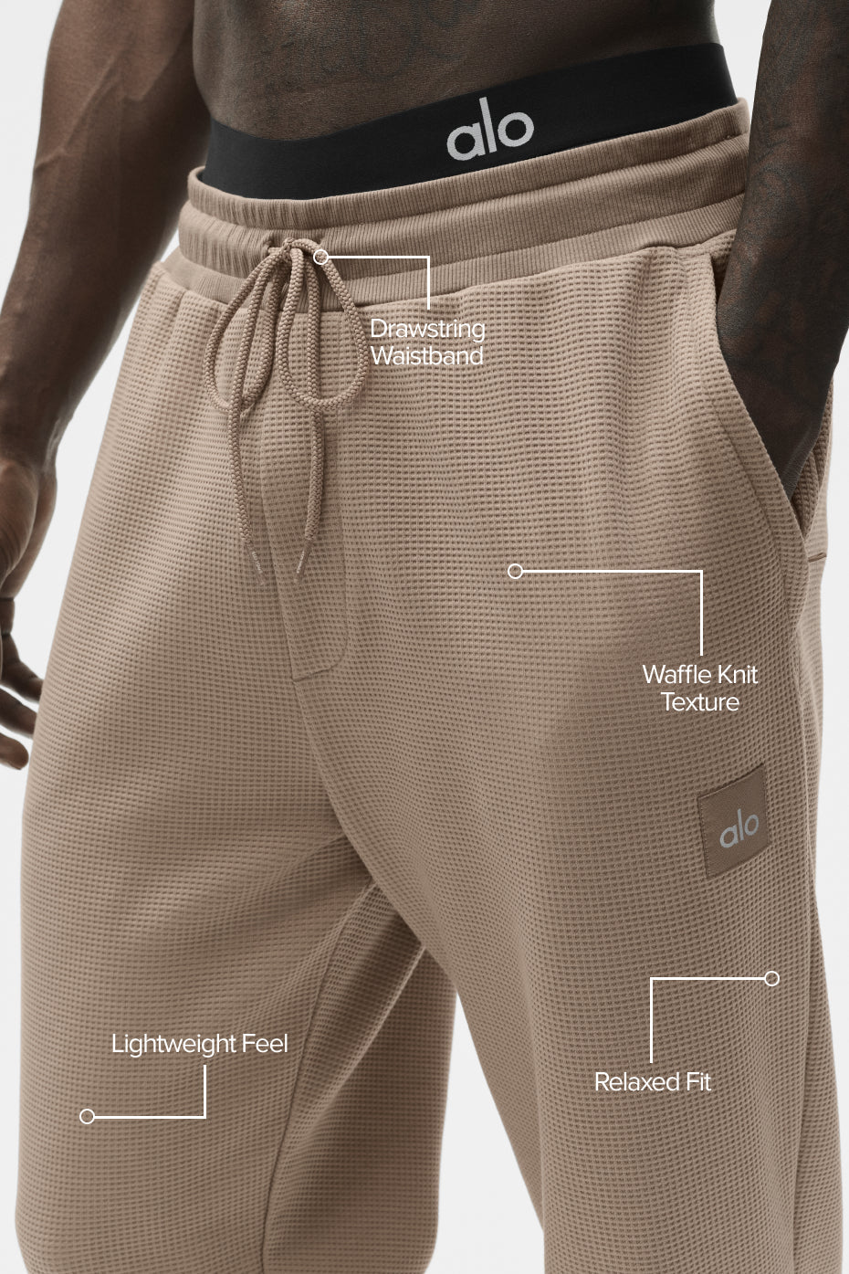 Waffle Lounge Jogger - Gravel — photo 2