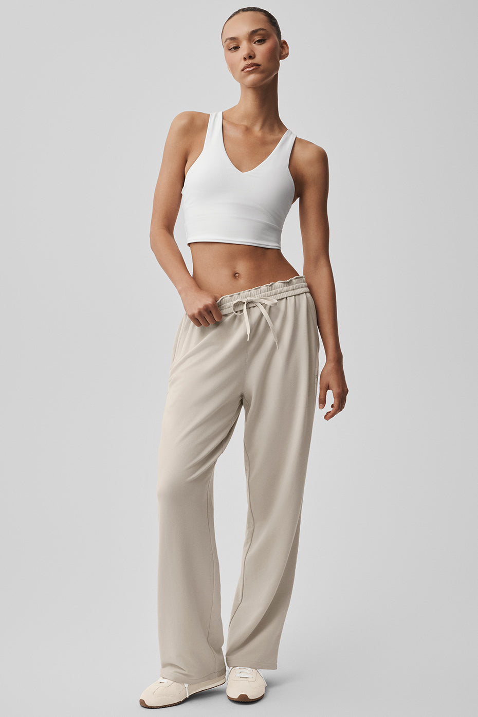 Double Take Straight Leg Pant - Bone — photo 1