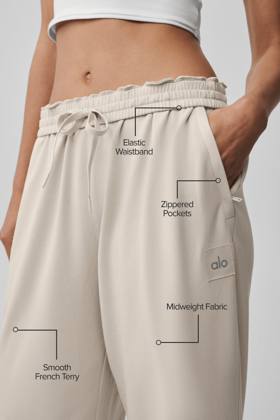 Double Take Straight Leg Pant - Bone — photo 2