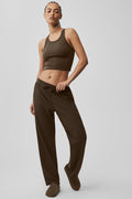 Double Take Straight Leg Pant - Espresso — photo 1