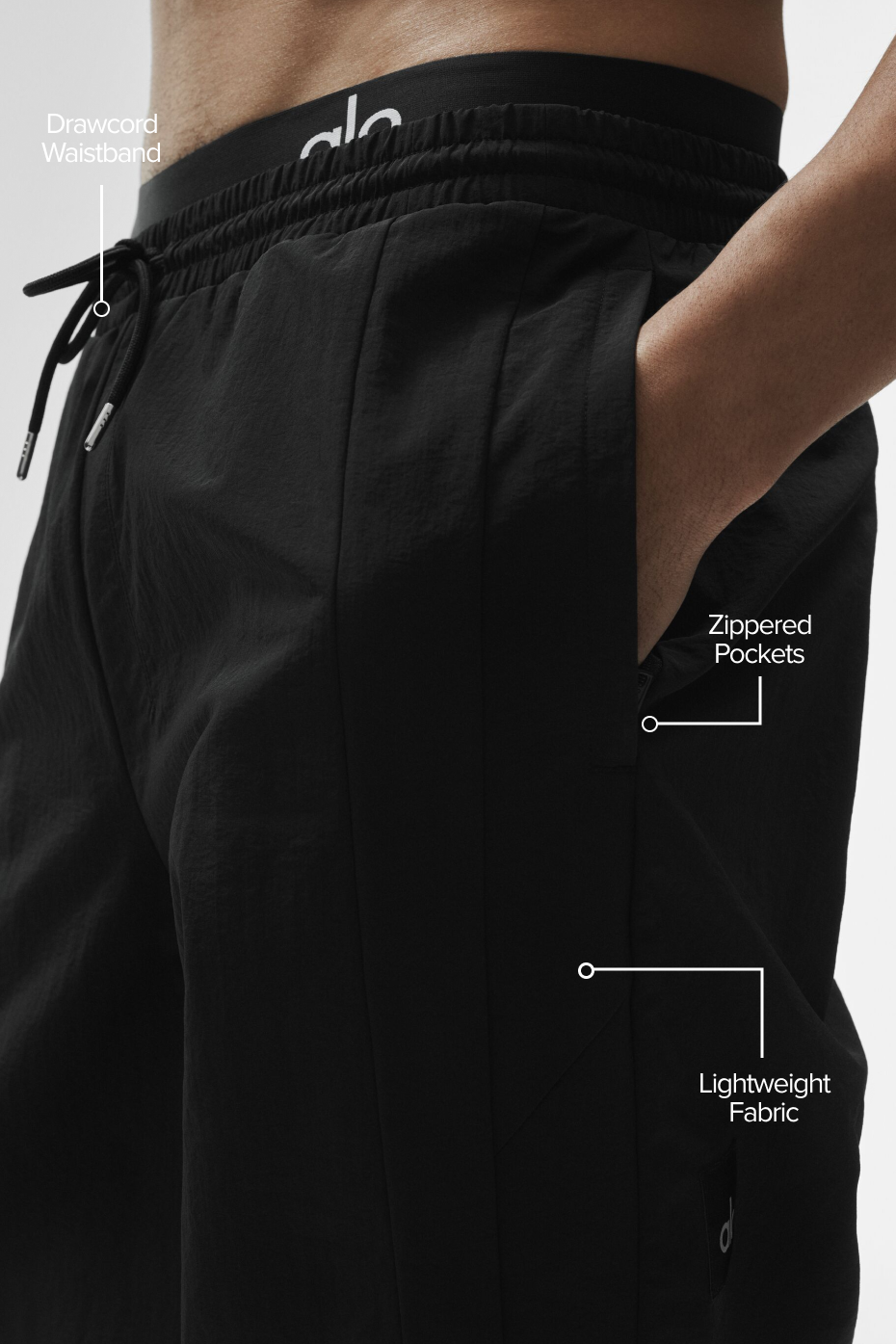 Takeaway Track Straight Leg Pant - Black — photo 2