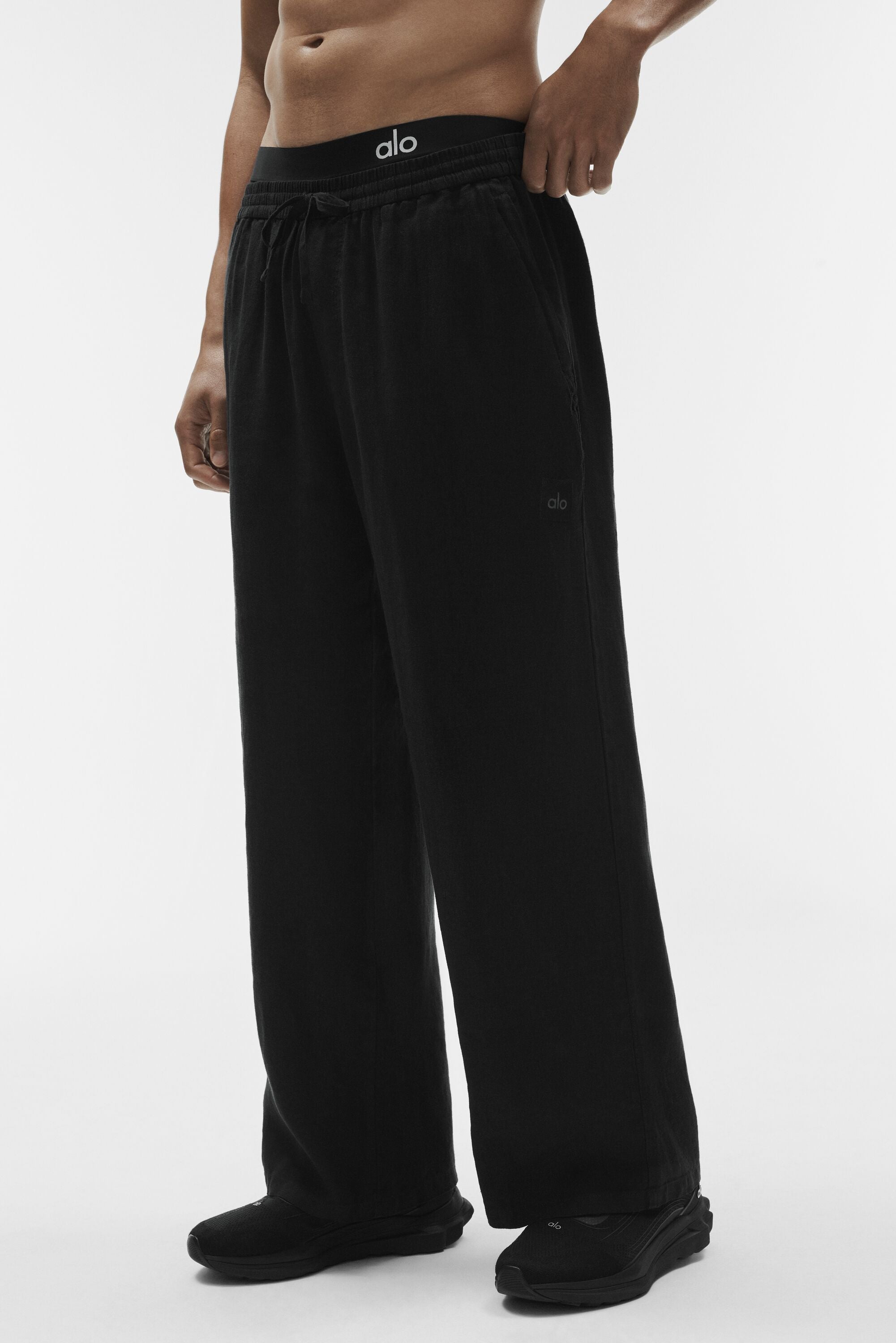 Linen Days Straight Leg Pant - Black — photo 3