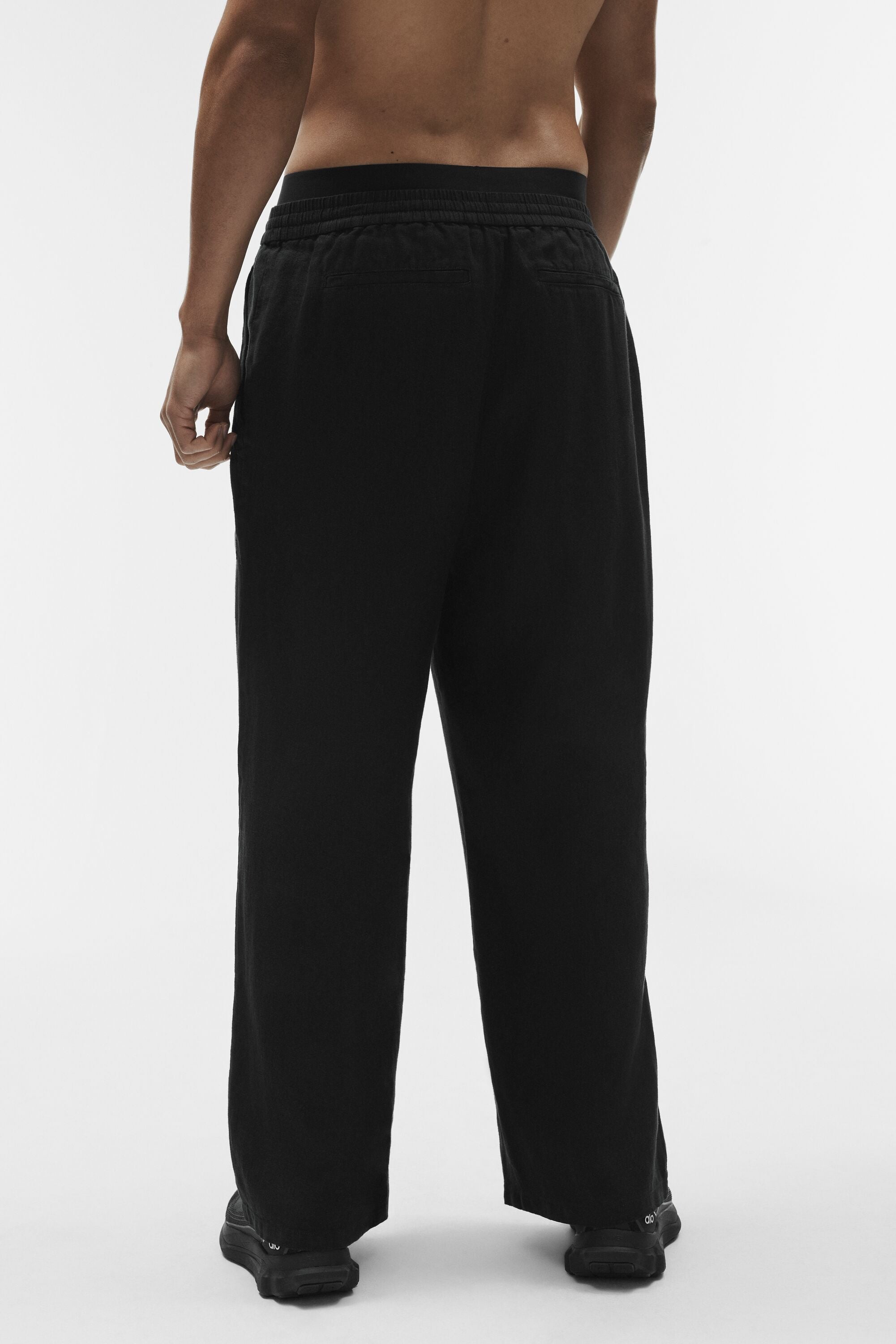 Linen Days Straight Leg Pant - Black — photo 4