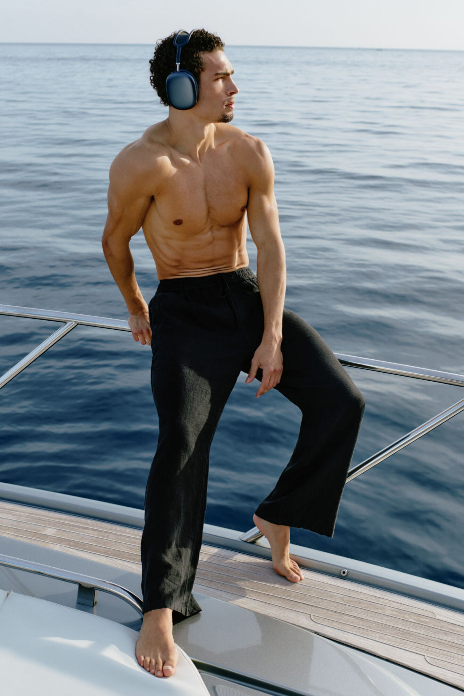 Linen Days Straight Leg Pant - Black — photo 1