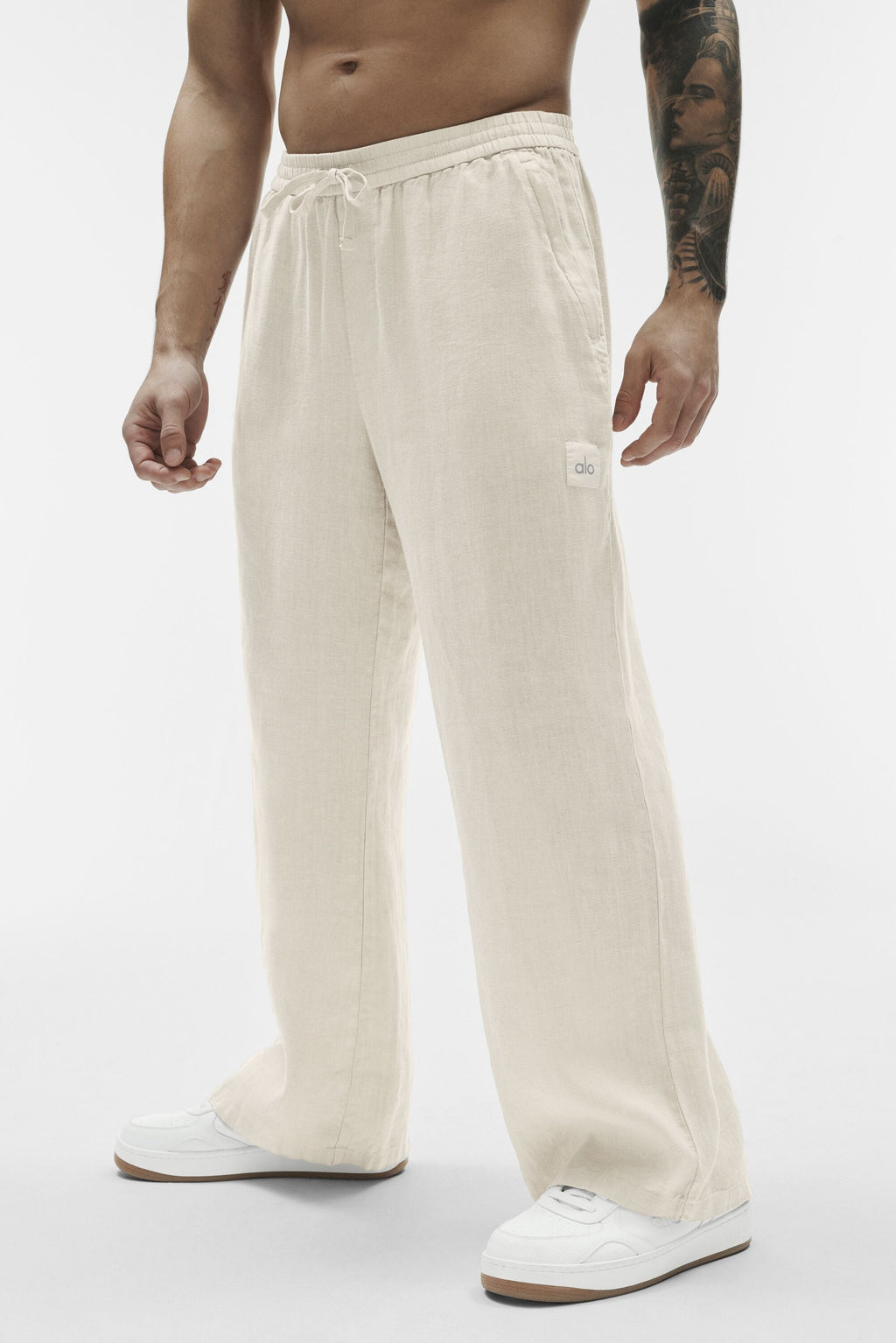 Linen Days Straight Leg Pant - Bone — photo 3