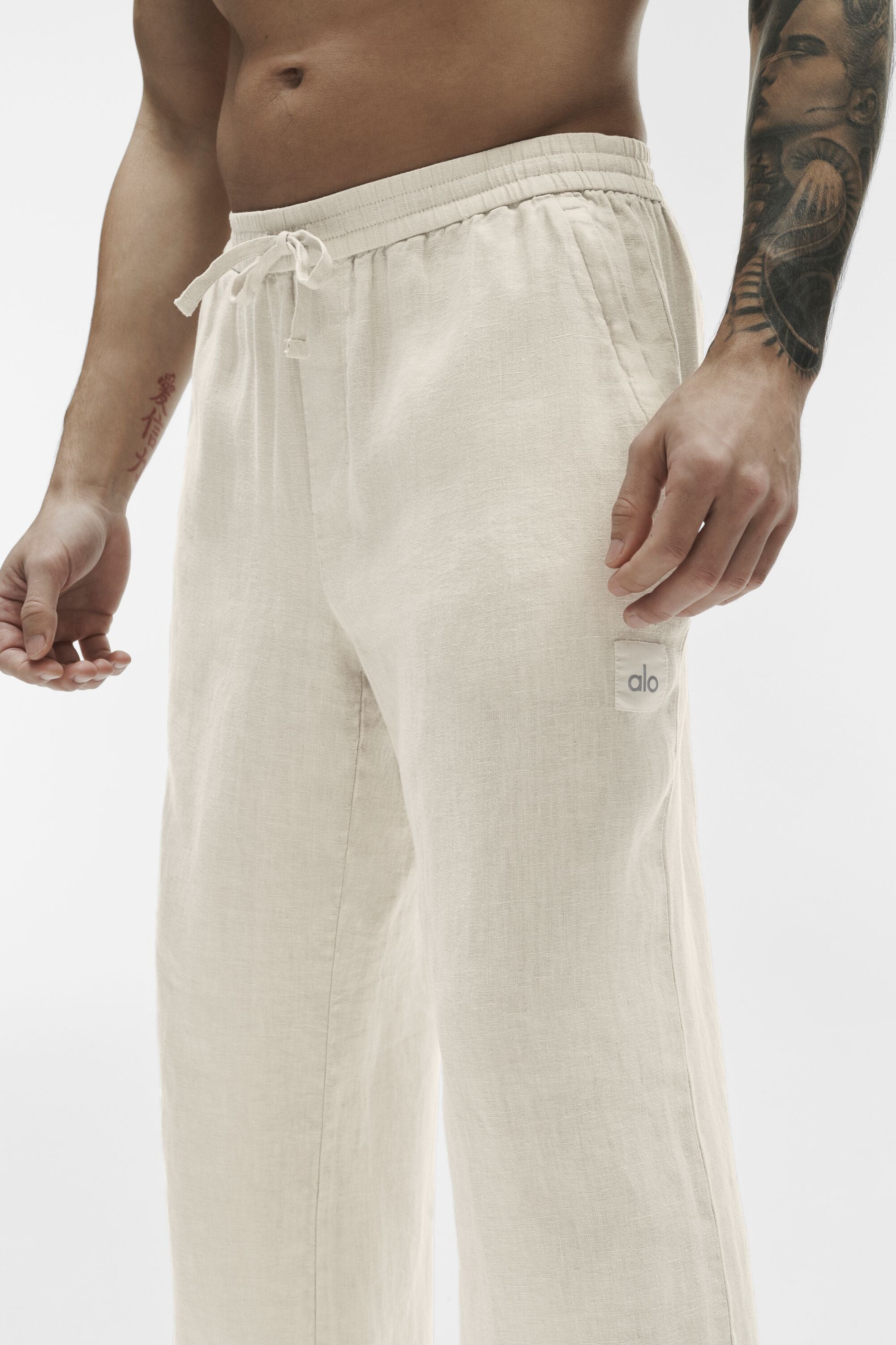 Linen Days Straight Leg Pant - Bone — photo 5