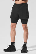 5" Revival 2-In-1 Short - Black/Black — photo 1