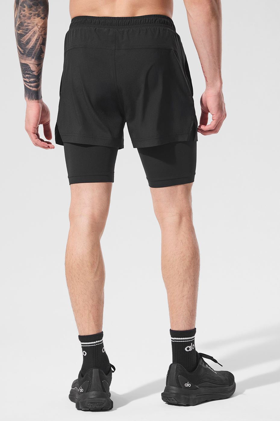 5" Revival 2-In-1 Short - Black/Black — photo 4